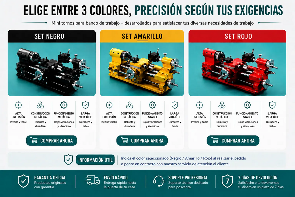 Torno de metal de sobremesa, control de velocidad suave de 0 a 2500 rpm, motor sin escobillas de 750 W, engranajes metálicos